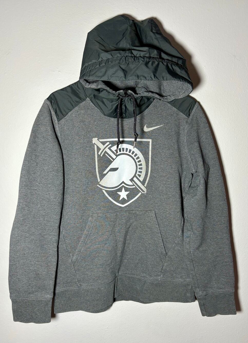 Army Black Knights Nike NCAA Gray Hybrid Pullover Hoodie Sz M
